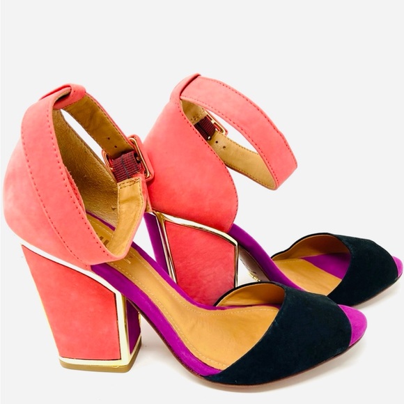 SCHULTZ - Color Block Sandals - Picture 9 of 13